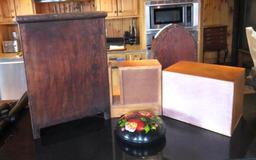 (4) Wooden Decorative Storage Boxes