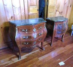 (2) Louis XV Style Bombay Chests
