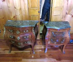(2) Louis XV Style Bombay Chests
