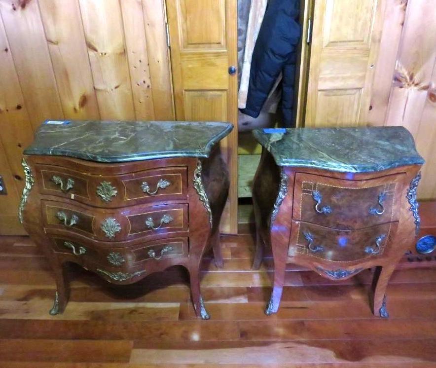 (2) Louis XV Style Bombay Chests