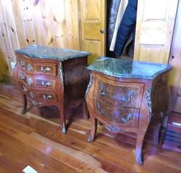 (2) Louis XV Style Bombay Chests