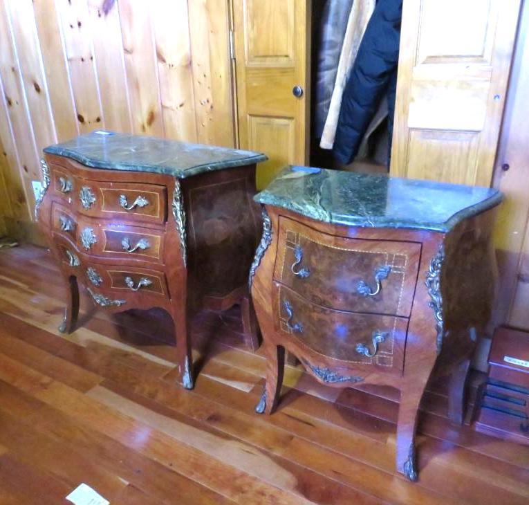 (2) Louis XV Style Bombay Chests