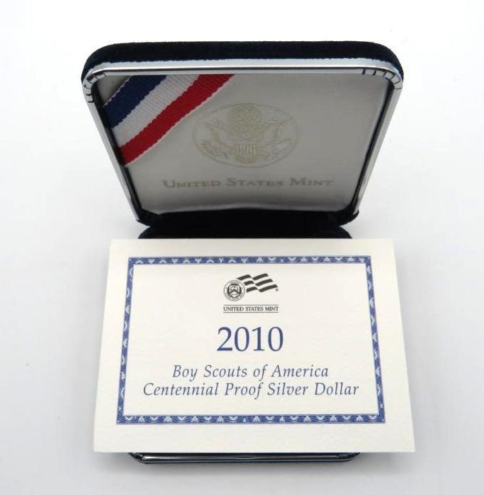 2010 U.S. Boy Scouts of America Proof Silver Dollar