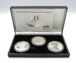 U.S. American Eagle 20th Anniversary Silver Coin Set