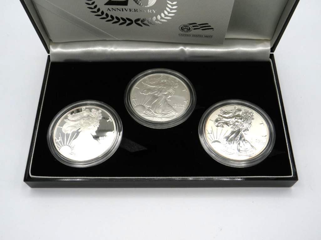 U.S. American Eagle 20th Anniversary Silver Coin Set