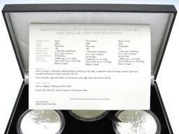 U.S. American Eagle 20th Anniversary Silver Coin Set