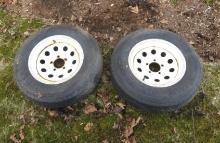 (2) Trailer Tires w/ Rims