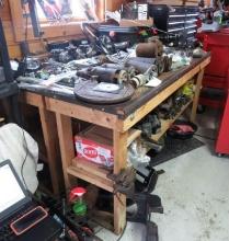 Shop Made Metal Skinned Wood Work Bench