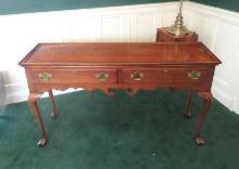 Cherry 2-Drawer Table