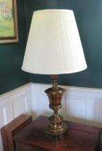Pair of Mid Century Brass Tone Lamps