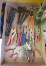 (16) Asst. Vice Grips, Pliers, Wrenches