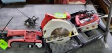 Skilsaw 7 1/4" Circular Saw, Belt Sander & Jig Saw