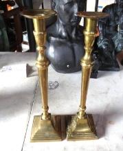 Pair of Brass Candle Stick Holders