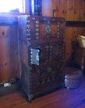 Vintage Locking Asian Cabinet/Chest