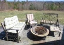 Outdoor Furniture Set & Fire Pit