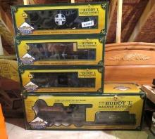 (4) Buddy L' Train Car Models