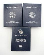 (3) U.S. Silver Eagle Uncirculated Coins