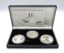 U.S. American Eagle 20th Anniversary Silver Coin Set