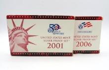 (2) U.S. Silver Proof Sets