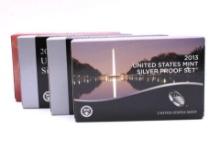 (4) U.S. Silver Proof Sets