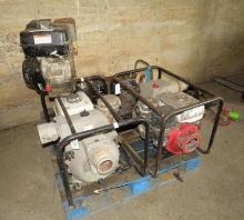 (4) 3" Honda Powered Trash Pumps