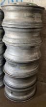 (6) 10-Lug Aluminum Truck Wheels
