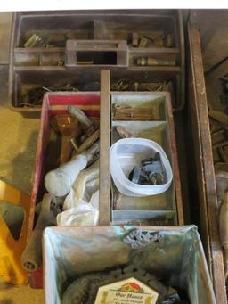 (4) Antique Tools Boxes