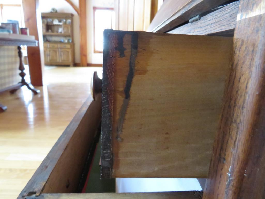 Larkin 3-Drawer Oak Secretary