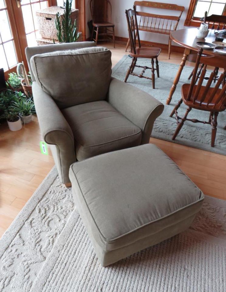 Rowe Furniture Chair & Ottoman
