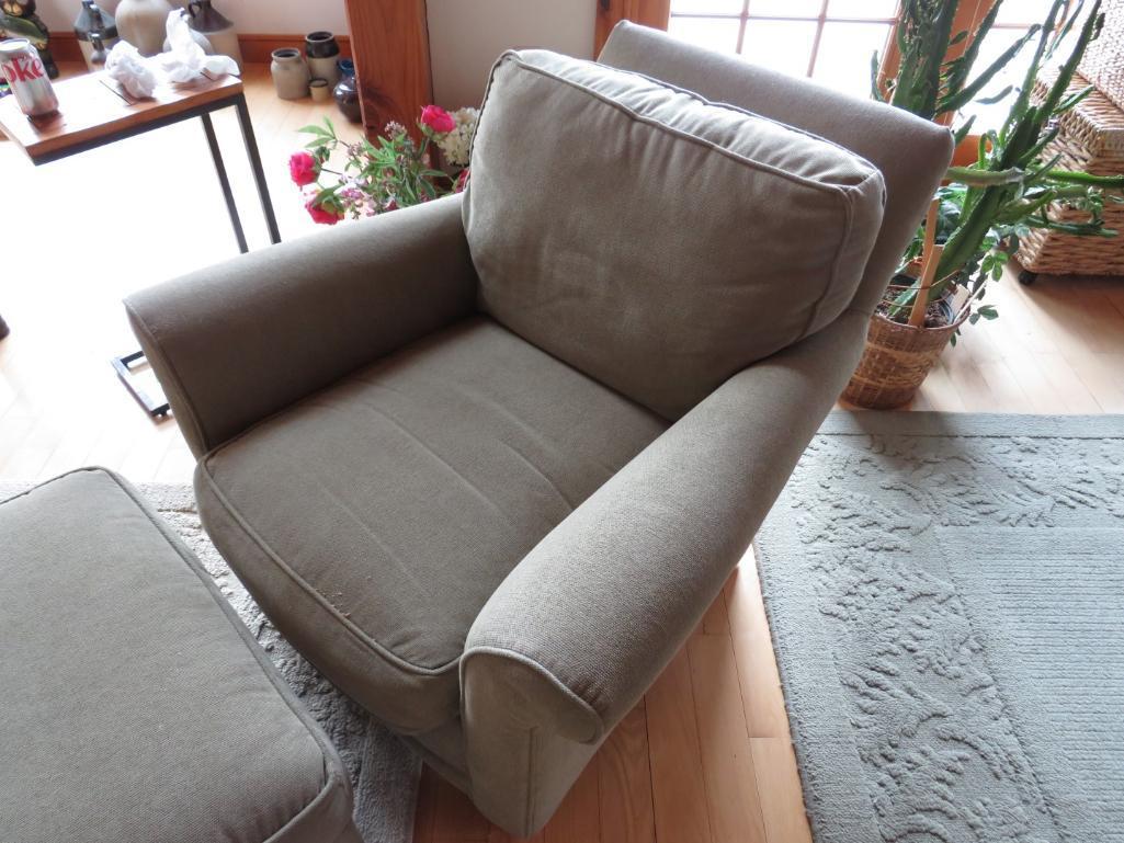 Rowe Furniture Chair & Ottoman