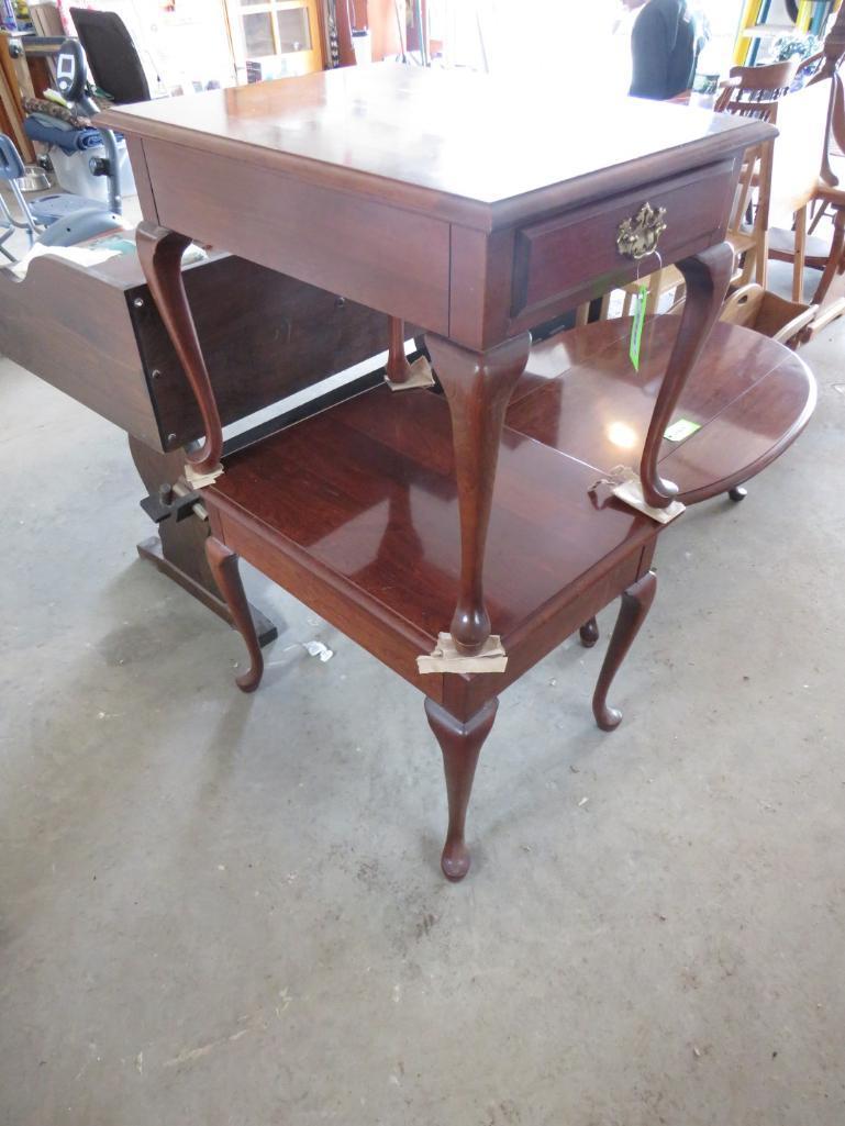 (2) Queen Anne Style Side Tables