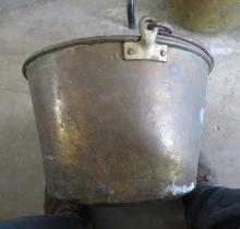 Antique Brass Farmhouse Pails