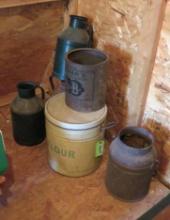 Asst. Antique Steel Containers
