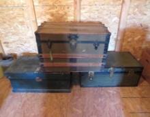 (3) Wood Trunks