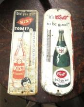 (2) Vintage Advertising Country Store Thermometers
