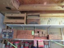 (15+/-) Wood Advertising Boxes
