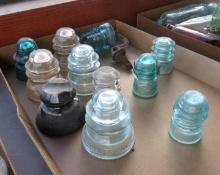 (10pcs.) Vintage Glass Insulators
