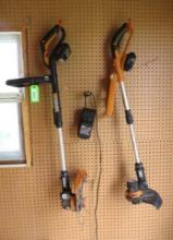 (2) Cordless Worx String Trimmer