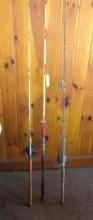 (3) Boat Rods w/ (2) Penn Master Mariner Reels