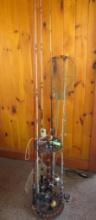 Reel Display w/ (7) Asst. Rod & Reels