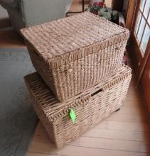 (2) Woven Trunks