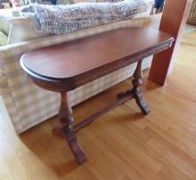 Brandt Rococo Mahogany Trestle Console Table