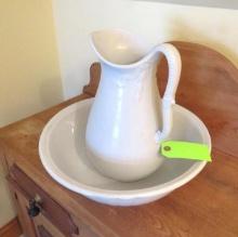 Ironstone Pitcher & Wash Basin