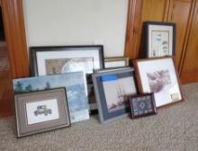 (8pcs.) Framed Artwork