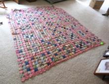 Vintage Yoyo/Popcorn Quilt
