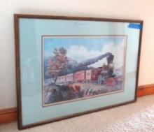 Framed Locomotive Print
