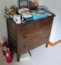 Oak Mission Style 4-Drawer Dresser