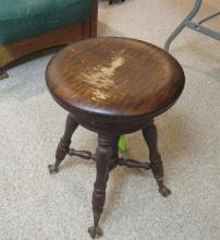 Ball & Claw Adjustable Piano Stool