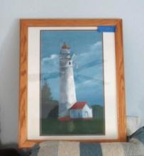 Framed Lighthouse Print