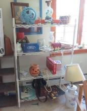4-Tier Wire Rack & Decorative Contents